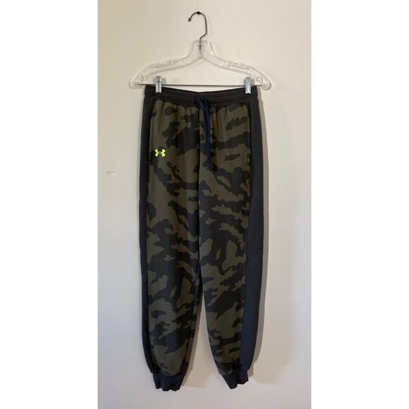 Under Armour Boys XLarge Camouflage Camo Sweatpants Drawstring Joggers - Picture 1 of 4